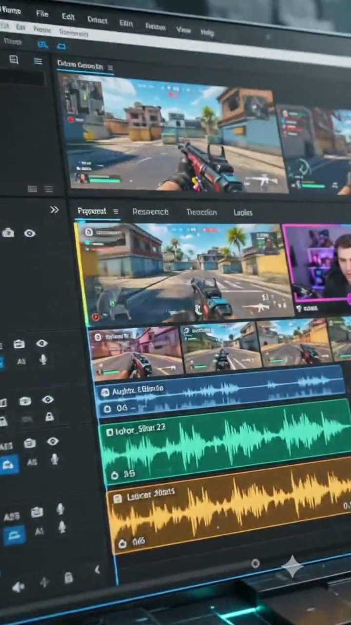 Studio timeline IA : montage fin et score viral
